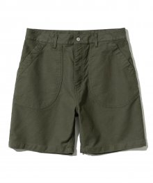 round pocket shorts khaki