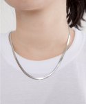 리스토어(RESTORE) Silver Thin Snake Necklace
