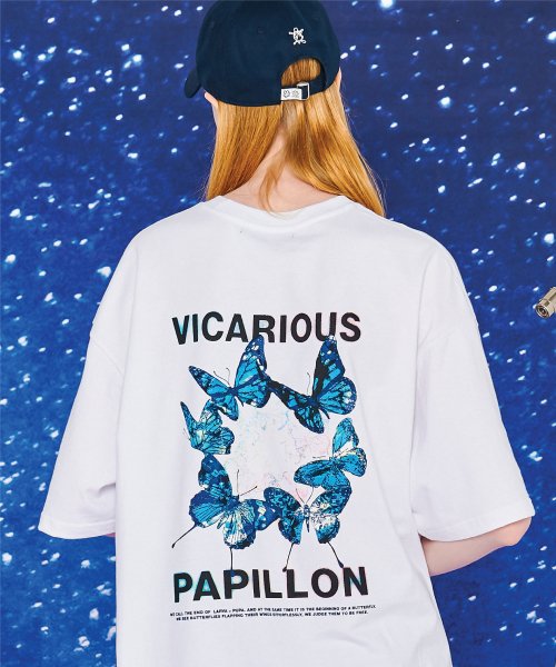 MUSINSA | CPGN STUDIO [16S] PAPILLON GRAPHIC SHORT SLEEVE WHITE
