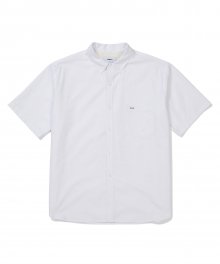 [SM21 SOUNDSLIFE] Short Sleeve Shirt Big Boy Fit White