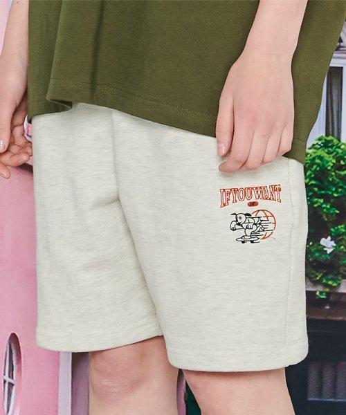 EARTHDOG Sweat short pants Oatmeal
