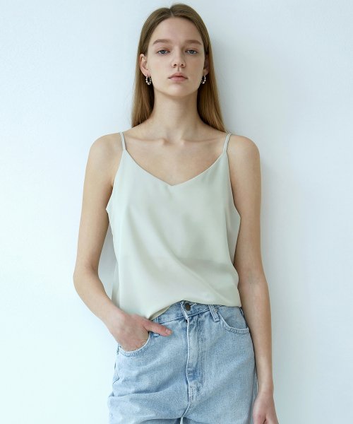 NICK & NICOLE - MATT SATIN SLEEVELESS_MINT