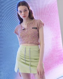 Mixed colored crop top_Pink