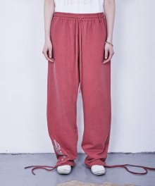 STRING PIGMENT SWEATPANTS (PLUM PINK)