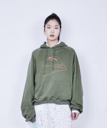 RAGLAN HOODIE PILLOW TALK (KHAKI)