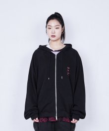 ZIP HOODIE ROLY POLY (BLACK)