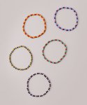 봉보(BONBEAU) Bronze beads mix color layered Bracelet 브론즈 비즈 믹스 레이어드 팔찌 5color