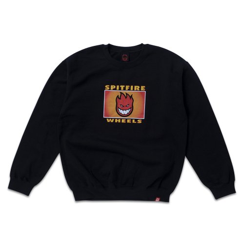 스핏파이어(SPITFIRE) SPITFIRE LABEL Pullover Crewneck Sweatshirt - BLACK/MULTI-COLORED 53010107 - 사이즈 & 후기 | 무신사