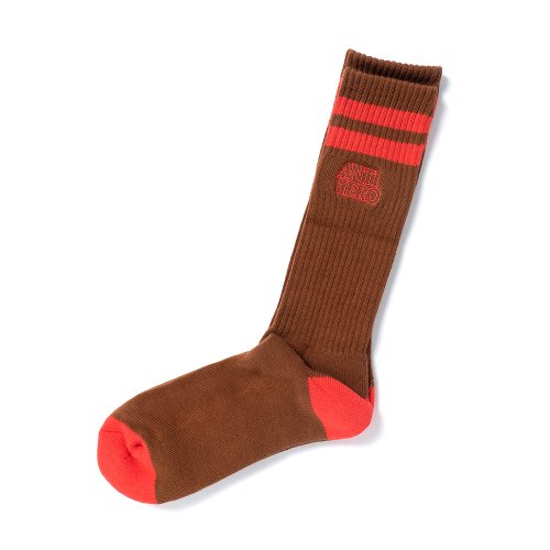 BLACK HERO OUTLINE Sock - BROWN/RED 57020034H00