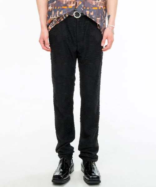 Wrinkle Pants BLACK