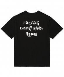 28 CLUB 콜라주 티셔츠 (블랙)