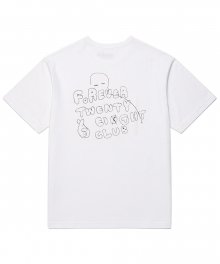 28 CLUB 드로잉 티셔츠 B (화이트)