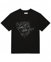 28 CLUB 드로잉 티셔츠 F (블랙)