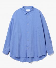 Linen One Mile Shirts [Sax Blue]