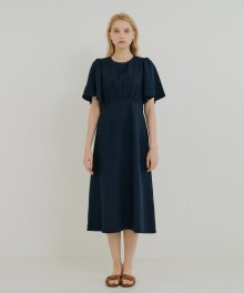 FLARE SLEEVE ONEPIECE_NAVY