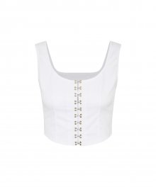 C HOOK AND EYE TANK TOP_WHITE