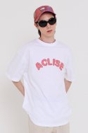 아클리세(ACLISE) Cloud Arch Logo T-shirts White/Pink