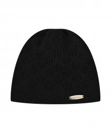 C FLOWER PUNCHING BEANIE_BLACK