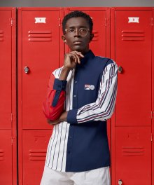 [FILA X BROOKS BROTHERS] 밀라노핏 퍼포먼스 펀 셔츠_FS2SHC3D01XINA