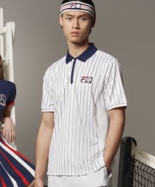 [FILA X BROOKS BROTHERS] 챔피언쉽 폴로 반팔티셔츠_FS2TSC3D03XOWH