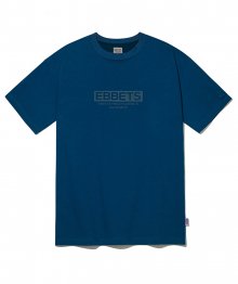EFF 박스 로고 반팔 티셔츠 딥블루