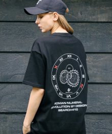 [UNISEX] COGWHEEL POINT OVER T_BLACK