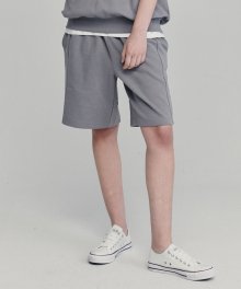 MID GRAY SWEAT SET-UP HALF PANTS TNPA1E715G2