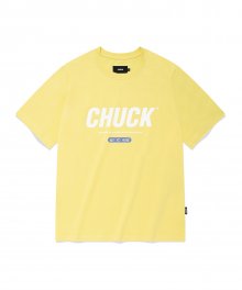[에센셜]  시그니처 로고 티셔츠 (레몬)