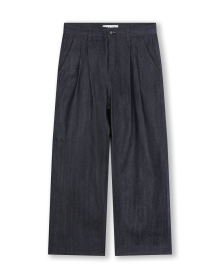 WIDE FIT TWO TUCK SELVAGE DENIM PANTS INDIGO