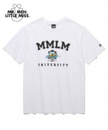 MR.MEN LITTLE MISS_유니버시티 티셔츠_화이트(IK2BMMT540B)