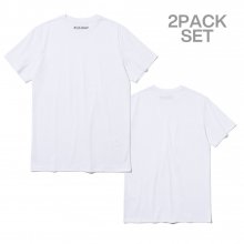 [2 Pack] 라이트 레이어드 티셔츠 [화이트]