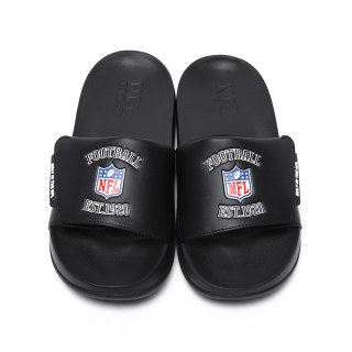 엔에프엘(NFL) F211UFW060 쉴드 로고 V 슬라이드 BLACK 상품 이미지