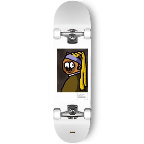 het snow_E met de parel skateboard