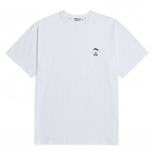 PSC 베이직 로고 클래식 1/2 티셔츠 화이트
