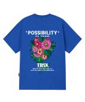 트립션(TRIPSHION) POSSIBILITY FLOWER 티셔츠 - 블루
