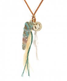 EN SEASHELL LEATHER NECKLACE (brown)