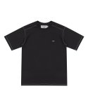 키크(KEEK) 스티치 로고 티셔츠 Stitch Logo T-shirts - charcoal