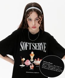 빈티지 아이스크림 티셔츠  KH [블랙]