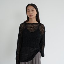 Taping net knit black