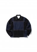 아이사피(I4P) stitch colorblock jacket