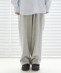 제로(XERO) Front One Tuck String Sweat Pants [Grey]