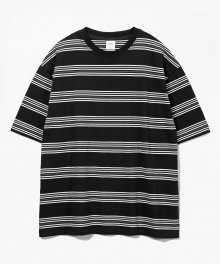 Multi Stripe T-Shirts [Black]