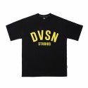 디브이에스엔 스튜디오(DVSN STUDIOS) University big logo T-shirt _ Black (Yellow logo)