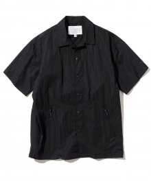 comfort zip pocket short shirts black