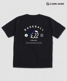 베이스볼 반팔티셔츠(블랙)