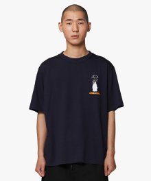 FEARLESS BIG BOMB TEE - NAVY