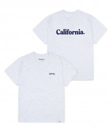 DT348_캘리포니아 빈티지 티셔츠 _라이트 멜란지