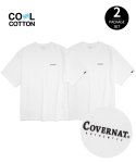 커버낫(COVERNAT) 쿨 코튼 2-PACK 티셔츠 화이트