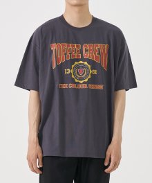 토피 크루 하프 티셔츠 (CHARCOAL GREY)