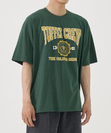 토피 크루 하프 티셔츠 (DEEP GREEN)